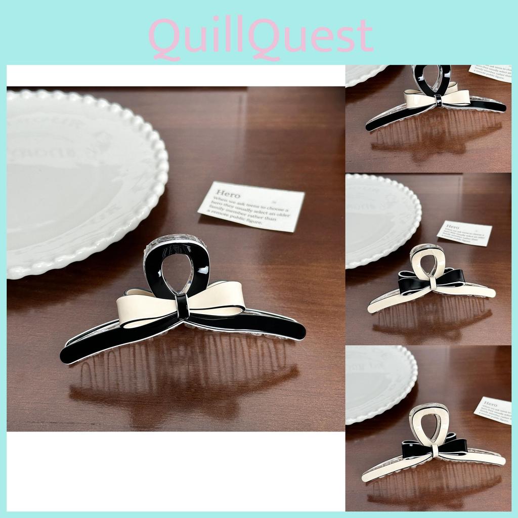 Premium Acetate Hair Claw Clip With Beautiful Bow For Sophisticated Women's Hair Accessories