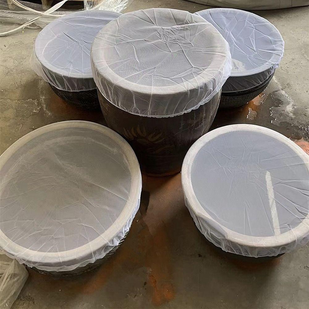 Breathable Food Cover Anti-fly Insect Foldable Vegetable Fruit Dust Cover Food Protection Lid for Food Barrels Sauce Jars