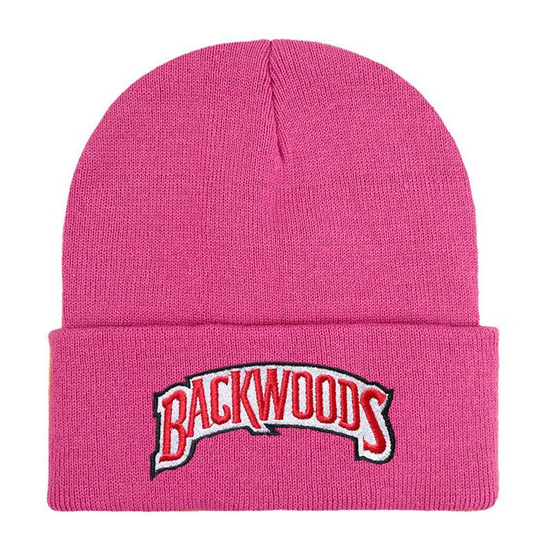 Backwoods Embroidered Beanie Hat With Adjustable Fit For Street Fashion And Cold Weather
