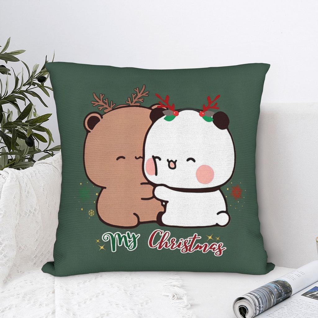 BuBu Panda DuDu Beer Kerst Liefde Kussensloop Kussenhoes Decoraties Kerst Schattig Sierkussenhoes Hoes Huis Drop Shipping