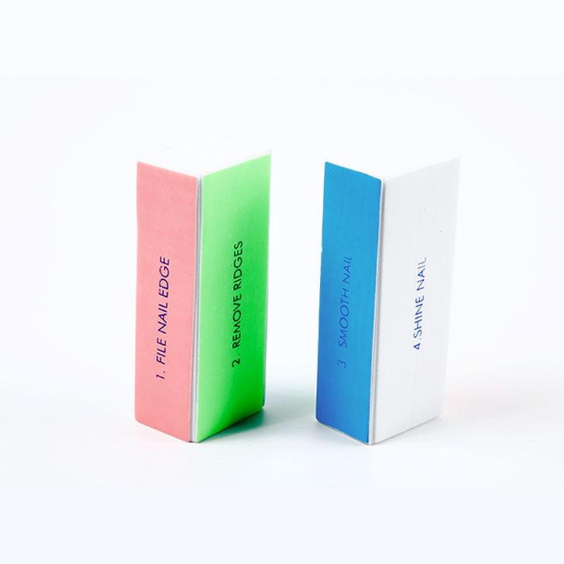 Four-Sided Nail Polishing and Sanding Block for Nail Art Brightening