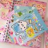 70Sheets Cute Retro Japanese-Style Girl Rabbit No Sticky Scrapbooking Memo Pads Message Paper Journal Notepad School Stationery