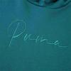 Puma Solid Color Sports Casual Retro Hoodie Women Hoodies Green 684401-22