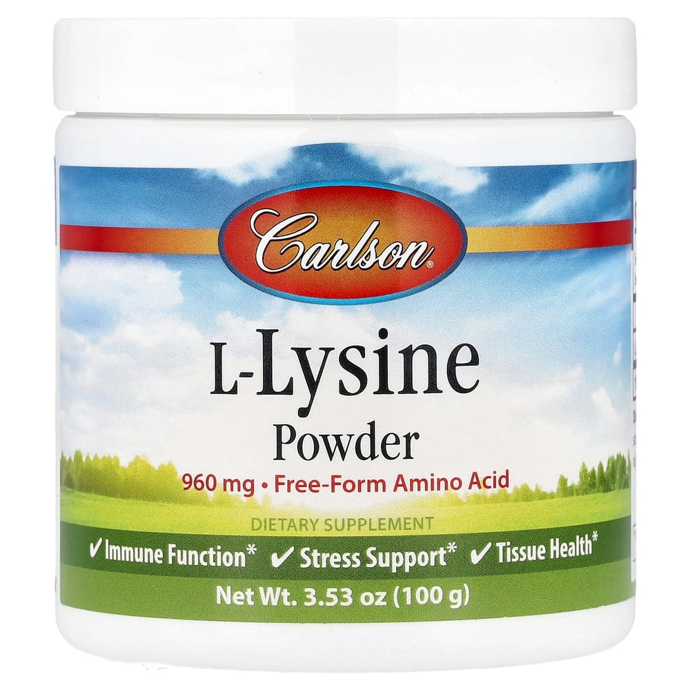 Carlson Labs L-Lysine Amino Acid Powder 100g (3.53oz)
