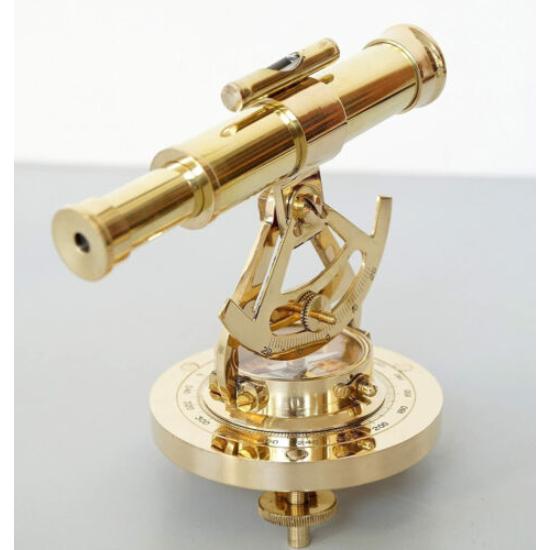 

Морской геодезический инструмент Alidate, отделка под старину и отделка из латуни, винтажный компас Alidate из латуни с телескопом золотой