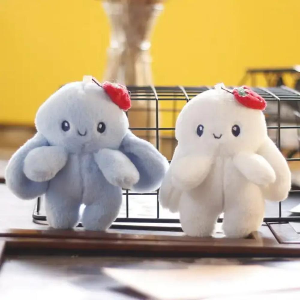 Easter Cute Bunny Plush Keychain for Backpack Mini Soft Rabbit Doll Keychain Purse Charm Pendant Key Ring Gift for Women Girls