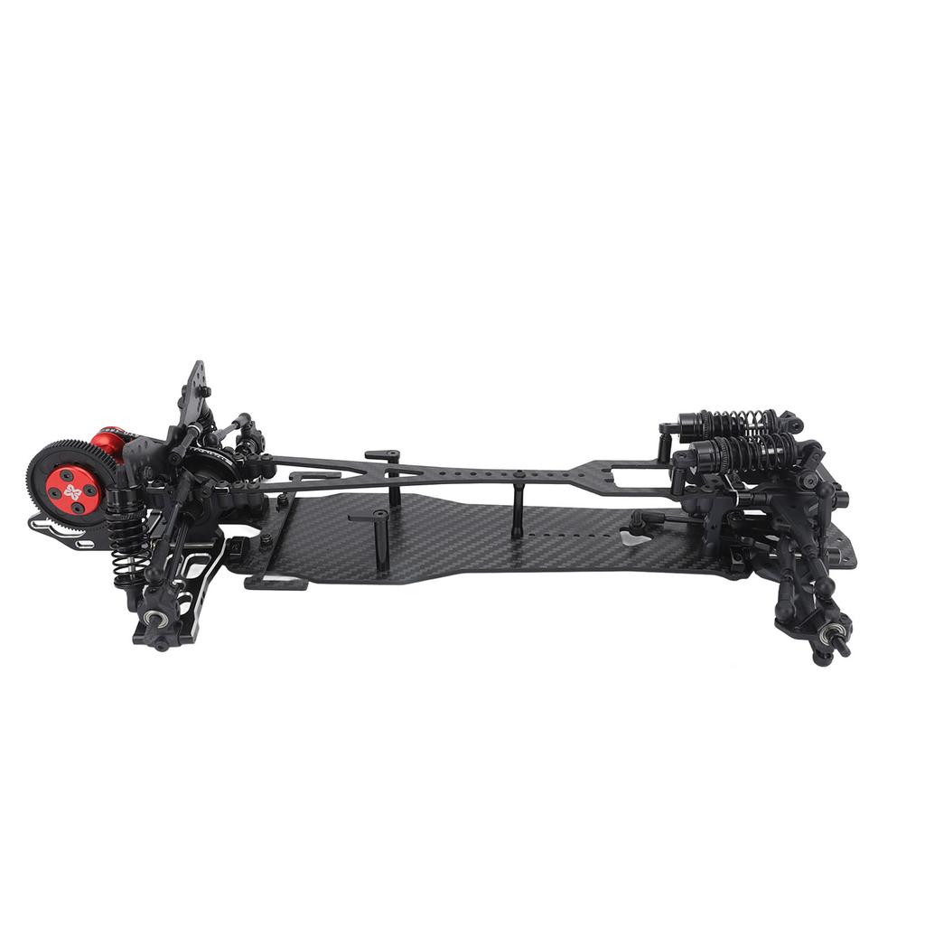 RC Carbon Fiber Frame Kit 265mm Wheelbase 110 Flat Sports Car Frame 110 Scale RC Car Spare Parts