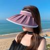 Summer Sun Protection Hat With Wide Brim And Breathable Nylons For Outdoor Travel
