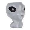 Alien Flower Pot Head Planter Pot Cute Resin Succulent Planter Ornament with Big Eyes Large Opening
