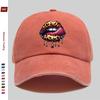 Pc Leopard Print Lip Pattern Baseball Cap Party Prom Music Festival Decor Papa Hat Truck Driver Sun Hat Washable Adjustabl
