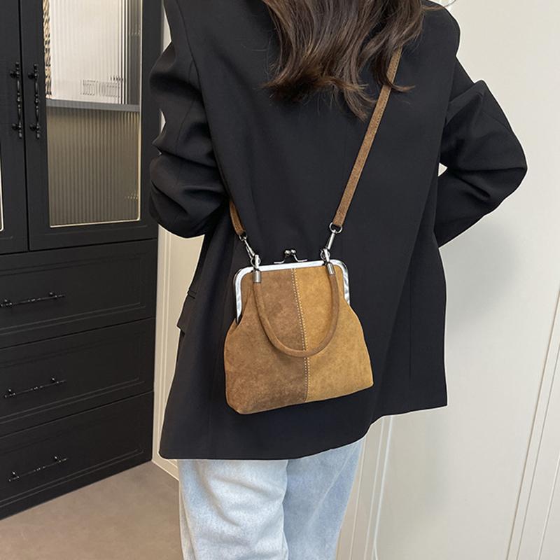 Yogodlns Women Fashionable Shoulder Bag Large Capacity Retro Handbag Clip Crossbody Bag Travel Shopping Work Shoulder Bag