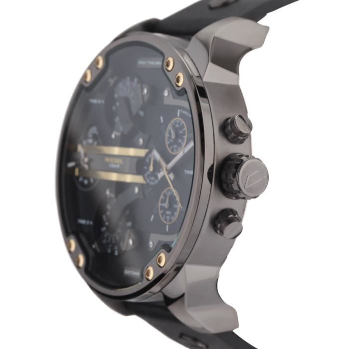 DIESEL Montre Bracelet DZ7348 - Homme - Chronographe - Quartz - Analogique - Noir