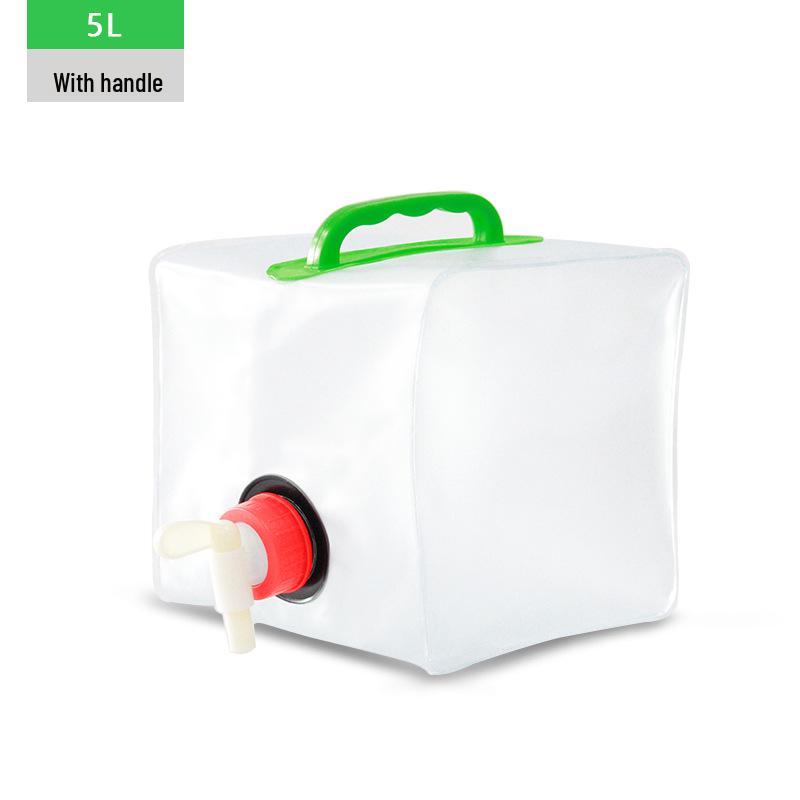 Large Capacity Folding Water Bag with Faucet for Outdoor Travel and Camping