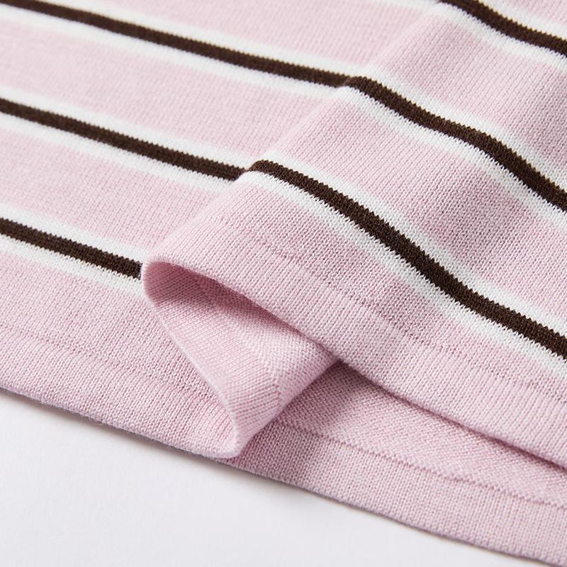 Women's Color-block Striped Knit Sweater