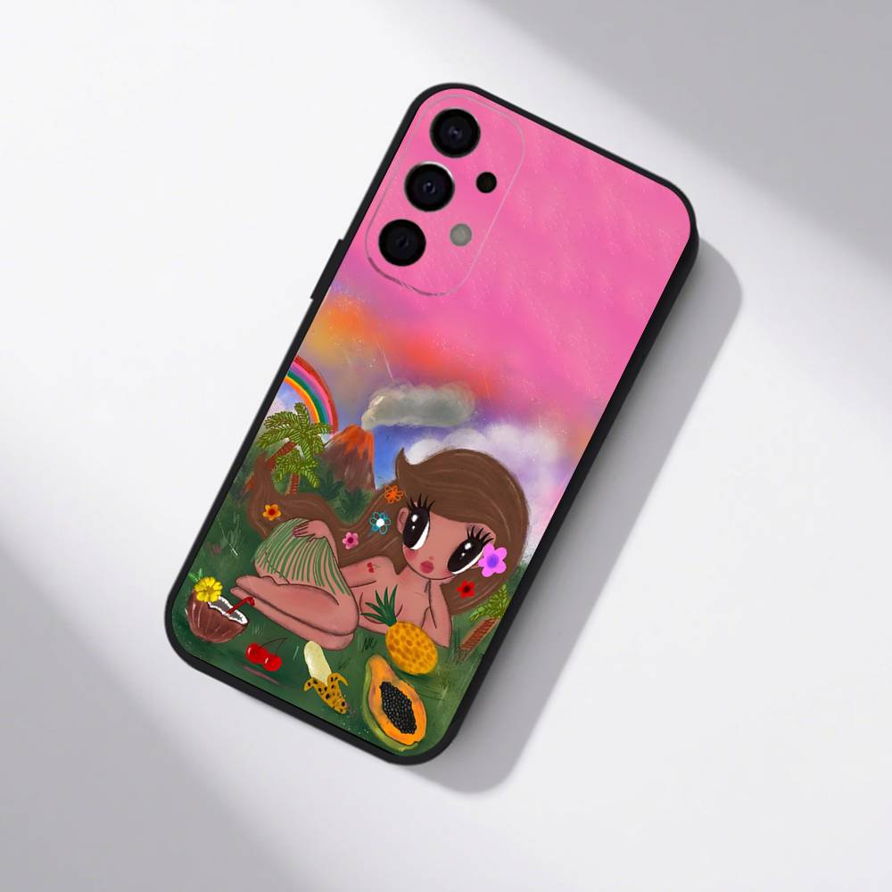 K-KaRol G Tropicoqueta Phone Case For Samsung S25,S24,S21,S22,S23,S30,Ultra,S20,Plus,Fe,Lite,5G Black Cover
