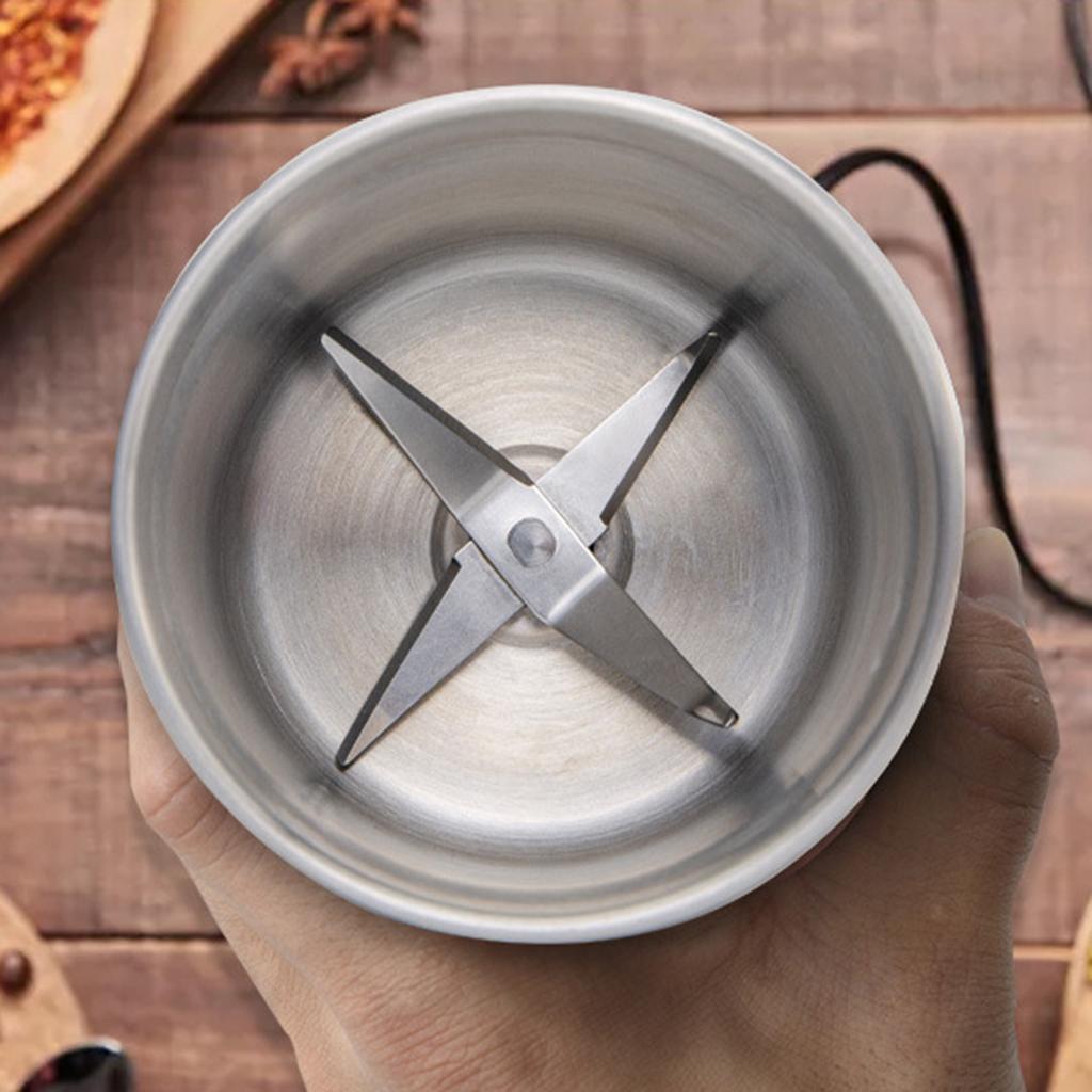Herb Grinder Wet and Dry Dual Use Multifunction Single Blade Cup Spice Grinder for Garlic Meat