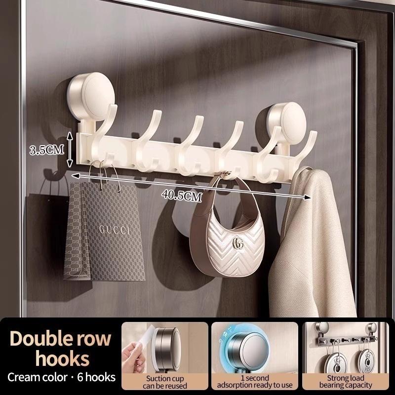 No Need To Drill Suction Cup Strong rear door hook, non-perforated bathroom storage rack hook, entrance door hanger for storage