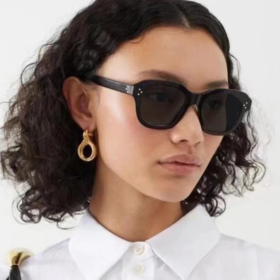 Fashion Elegant Sunglasses Men Women Brand Designer Plain Vintage Cat Eye Sun Glasses Male Female Shades