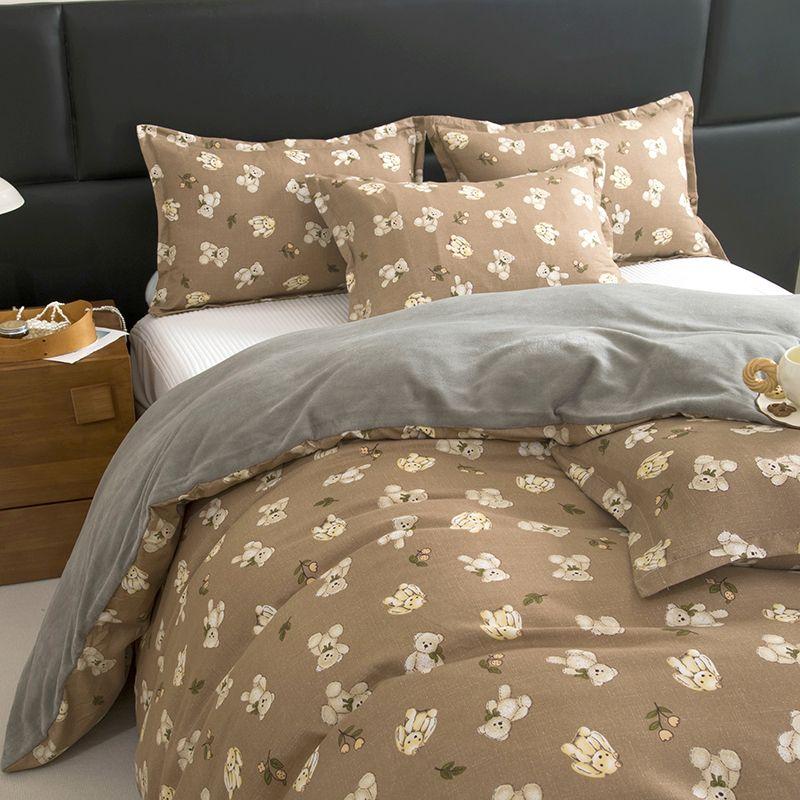 AB Milk Quilt Cover Winter Quilt Cover Thickened To Keep Warm Single-piece Single-sided Milk Velvet Quilt Cover Quilt