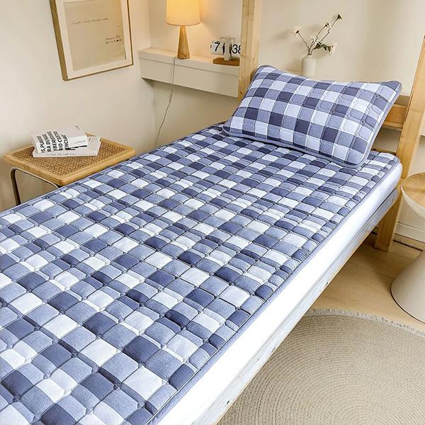 WTEMPO Four-Season Household Printed Bedding Sleeping Mattress Single/Double Dormitory Non-Slip Blankets Large Size Soft Universal Mattress Mats