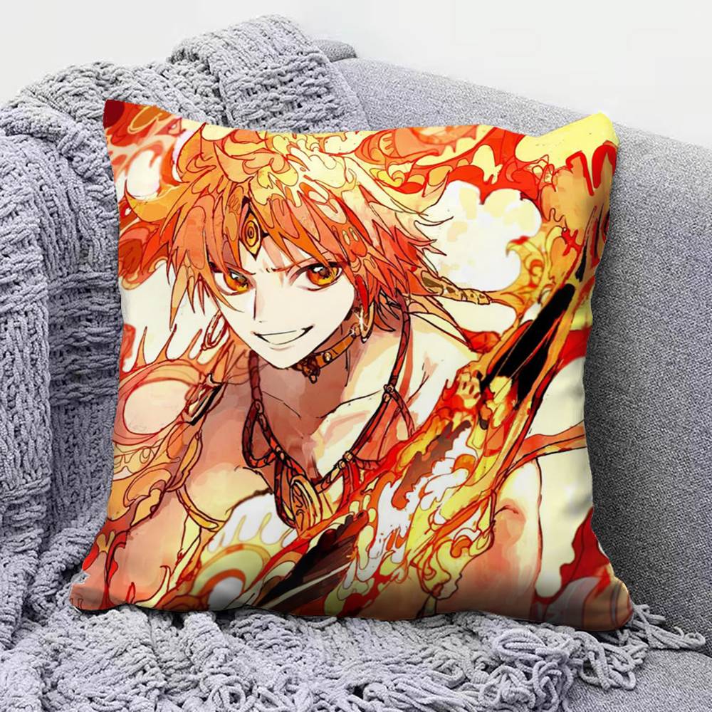 Magi The Labyrinth of Magic Anime Manga Pillow Covers Home Sofa Cushion Covers and Aecorative Custom