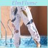 Bloomers Elastic Women Drawstring Summer Waist Wide Leg Pants Floral Print Beach Trousers Leisure Travel Casual Trousers