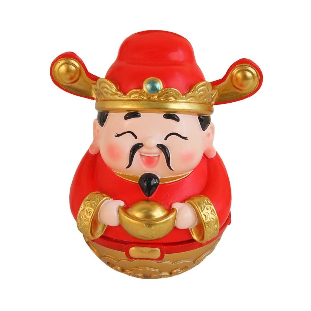 Cartoon New Year Tumbler Doll Blessing Fortune Desktop Decoration God of Wealth Ornament  Gift