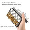 Extra Small Magnetic Gold and Silver Chess Set Educational Toy for Kids Intellectual Development Puzzle Chess for Boys and Girls