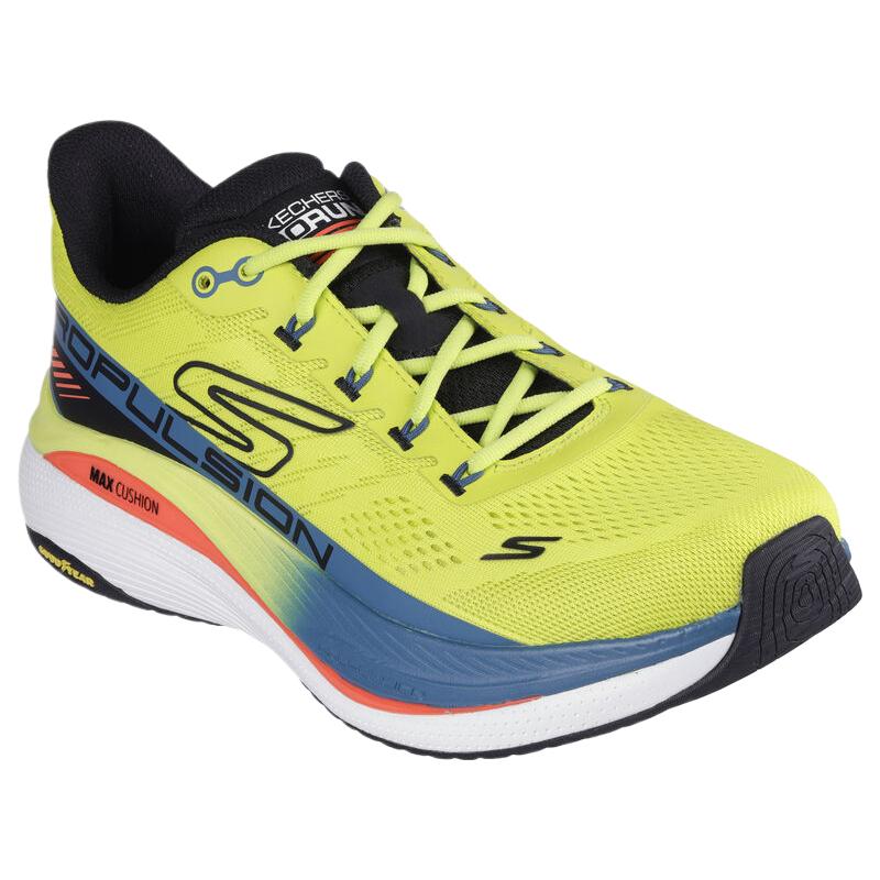 Skechers Massima Ammortizzazione Propulsione Casual Vestibilità Comoda Versatile Scarpe da Corsa Basse Uomo sneaker Giallo 220509-LMBK