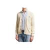 Polo Ralph Lauren Solid Color V-Neck Button Long Sleeve Knit Sweater Men Sweater Beige 710961170-003