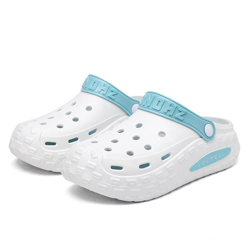 Hole Shoes Men's and Women's Trend Beach Shoes Summer Comfortable Shoes Slippers Men's Bag Head Platform Sandals