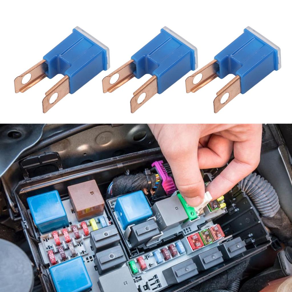 10Pcs Straight Male Terminal Fuze 100 Amp Replacement Car Automotive Truck Cartridge Slow Blow Fuze