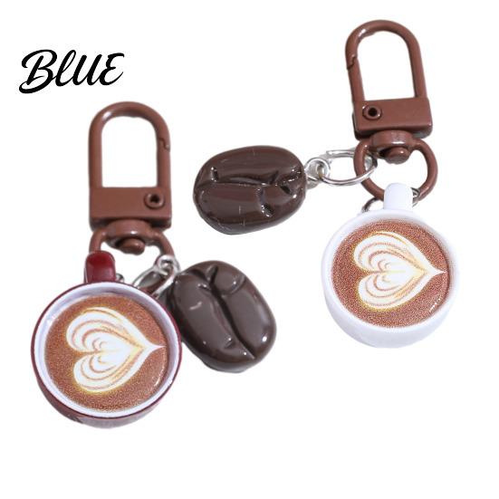 Schattige Koffie Sleutelhanger Mok Sleutelhanger Creatieve Hanger Mini Latte Art