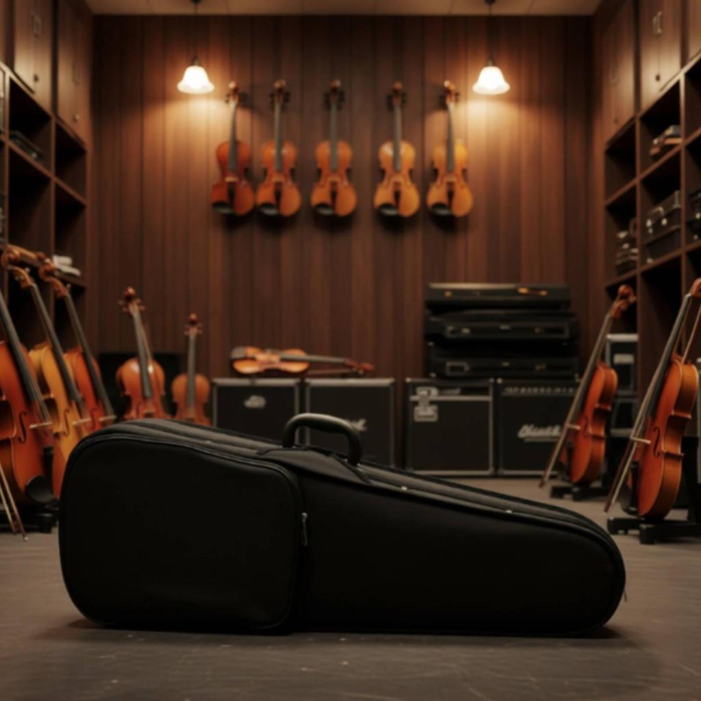 Triangular Violin Case Hard-Sided for Students