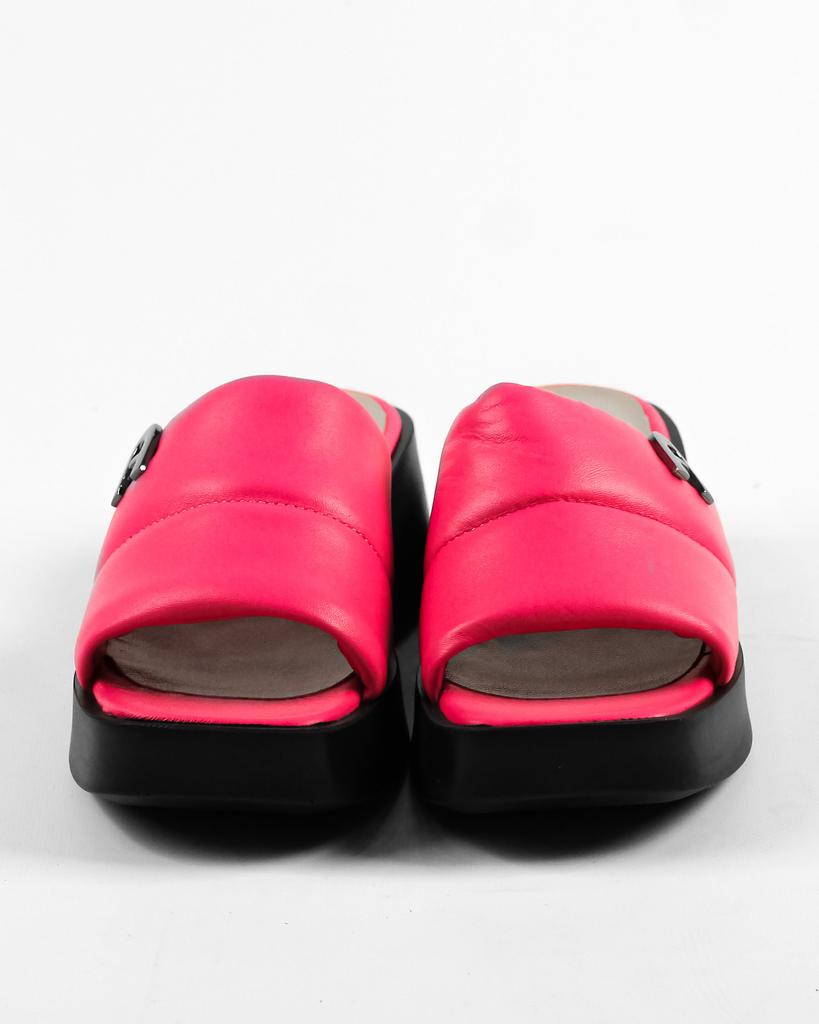 Flip-flops med tykke såler Evromoda 6811320 36 Fuchsia skinn