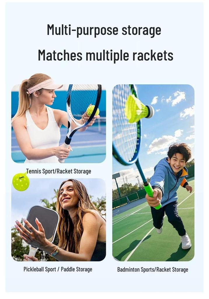 Women's Large Capacity Badminton & Tennis Bag with Dry/Wet Separation - Handheld & Shoulder Options