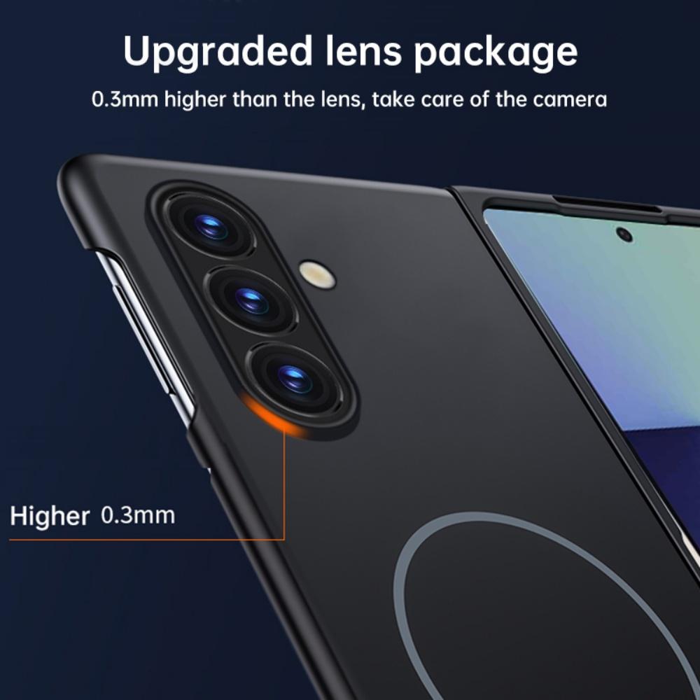 Ultra-Thin Magnetic Case For Samsung Galaxy Z Fold 7 6 5 4 3 ZFold7 Z Fold6 Fold5 Fold4 Framless for Magsafe Slim Frosted Cover