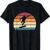 Vintage Black Cat Lover Retro Sunset Style Design T-Shirt