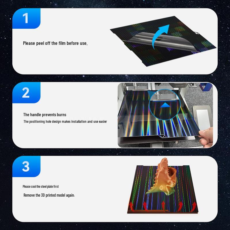Double-Sided 3D Printer Sticker Film for Z-Axis Cube - Anycubic Kobra3