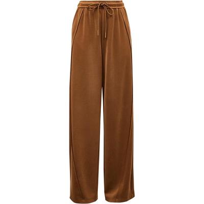 Women's Casual Wide-Leg Drawstring Modal Blend Pants