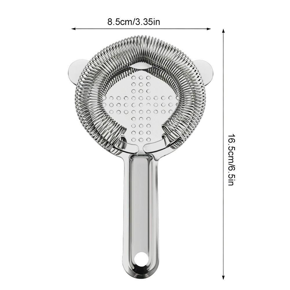 High-Density Spring Bar Strainer Anti Rust Ice Strainer Professional Drink Strainer  Restaurants