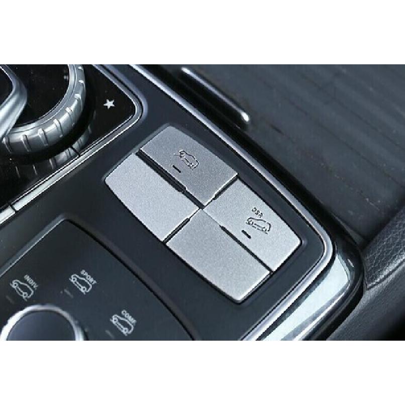 Suspension Adjustment Button Trim Fit For Benz GL ML Silver Aluminum 2012-2016