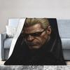 Y2K Albert Wesker Koc Super Miękki Flanelowy Wygodny Koc do Rzucania Można Prać w Pralce