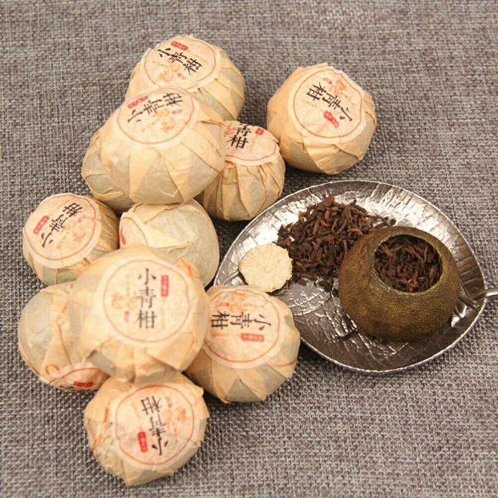XinHui "Chen Pi" Shu Puerh Tea Tangerine Peel Pu'er Ripe Puer Orange Tea 100g