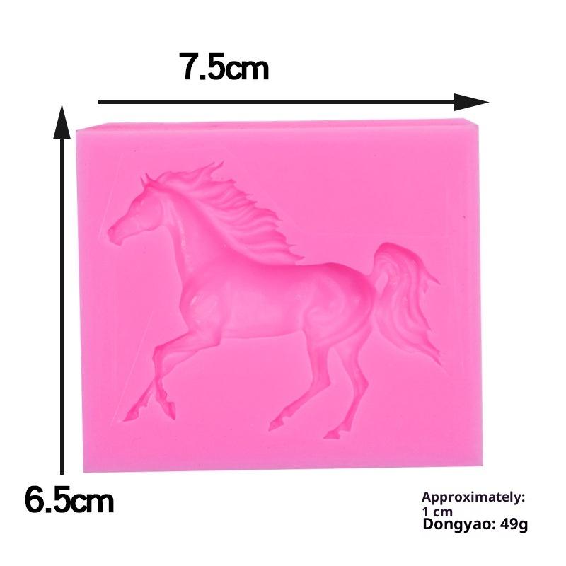 Horse Silicone Molds Horse Fondant Cake Decorating Tools Cupcake Candy Craft Gum Paste Polymer Clay