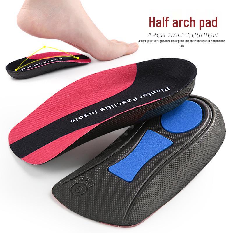 Flat Arch Support Sports Insole: Shock Absorption for Eversion & Bow Legs (XO-Legged)