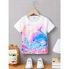 Girls' Clothing Cute Animal Elephant & Deer 3d Print Fashion Casual T-Shirts Funny Girls' T-Shirts