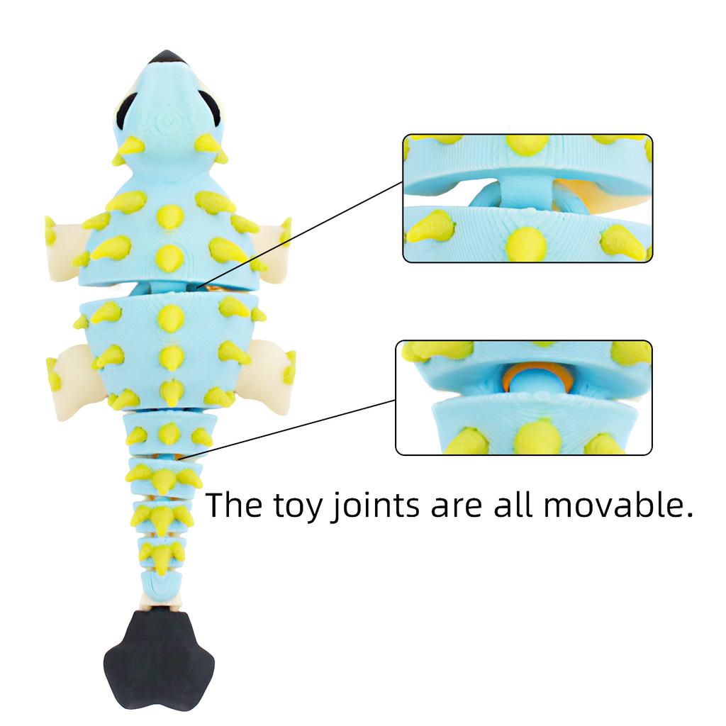 3D Printed Spiky Ankylosaurus With Movable Joints And Limbs, Desktop Decoration Model Printed Toys And Gifts