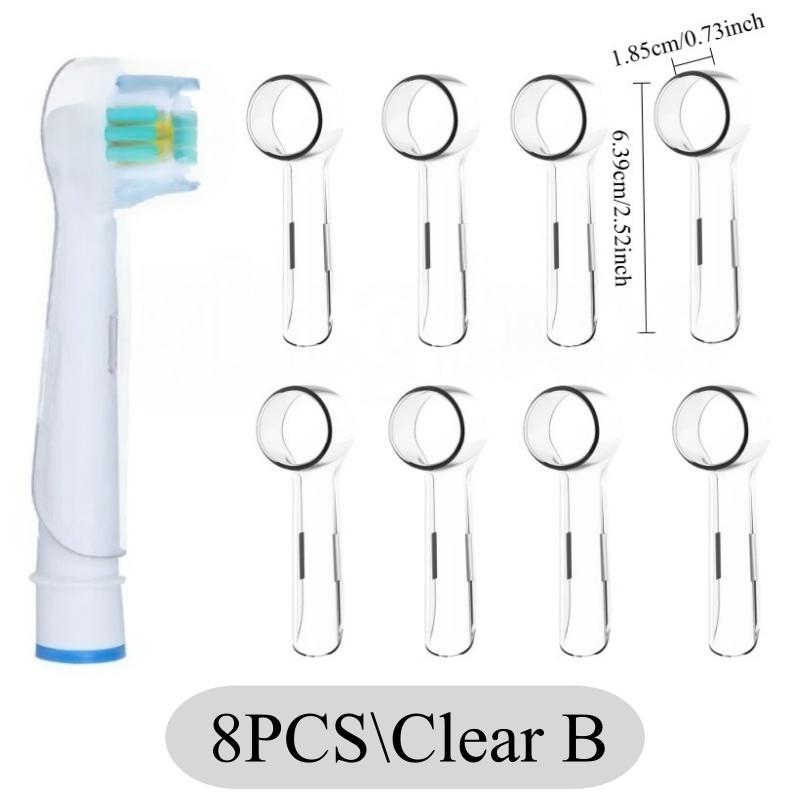 2-8Pcs Colors Toothbrush Dustproof Covers Caps Compatible with Braun Oral B & iO Series Electric Toothbrush Head Protector