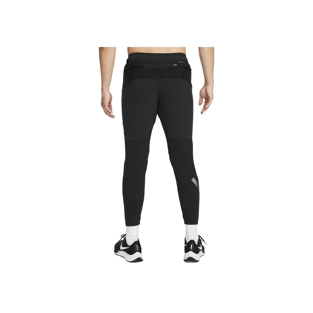 Nike Solid Color Elastic Waist Slim Fit Knitted Sports Pants Men bottoms Black FB6863-010